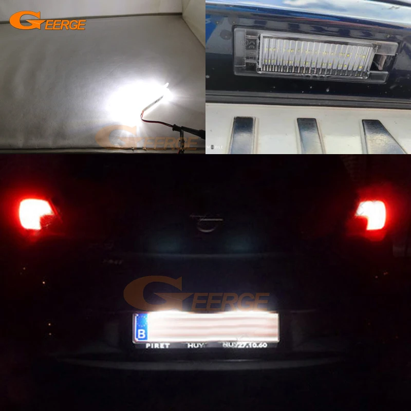 

For Opel Vauxhall Astra J OPC GTC Not Sportstourer Caravan Ultra bright Led License plate lamp light No error car Accessories