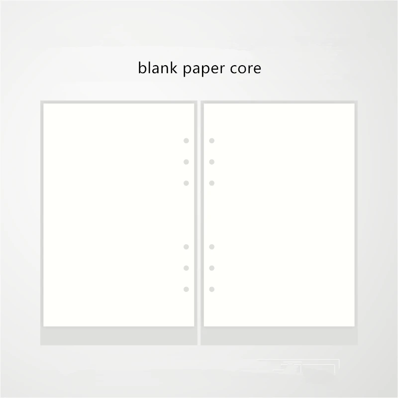 blank paper core A5 A6 прозрачный блокнот из ПВХ с бусинами, сделай сам, Обложка для дневника, блестящий вкладыш, блокнот, блокнот, планировщик, зажим, офисные принадлежности, журнал - Цвет: blank paper core