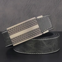 new gray sliding buckle designer leather mens fashion cowskin luxury brand denim belt high quality cintos masculinos