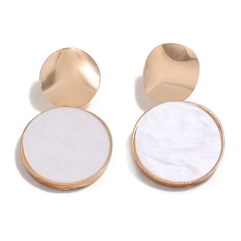 Женские серьги подвески в форме сердца винтажные акриловые с подвесками