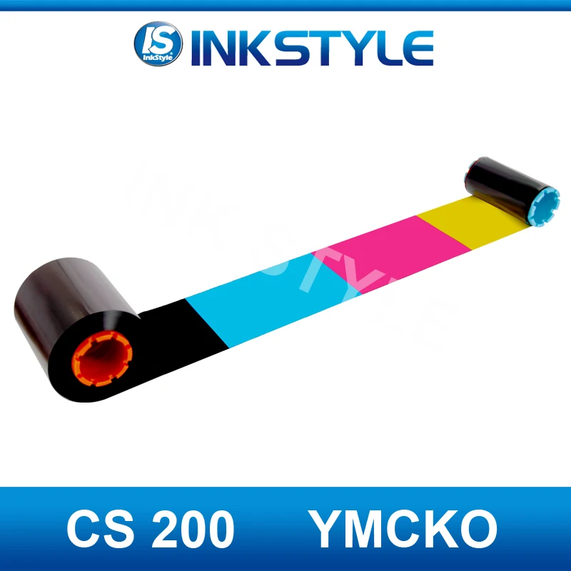 Универсальный HITI CS-2 YMCKO полнопанельная цветная лента 400 изображений для использования в CS200 CS200e CS220e CS290e ID Card Printer