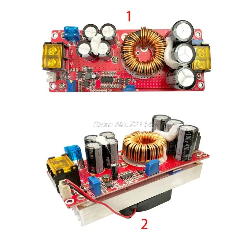 Преобразователь постоянного тока 1200 Вт 20 А Повышающий Модуль питания на выходе 8