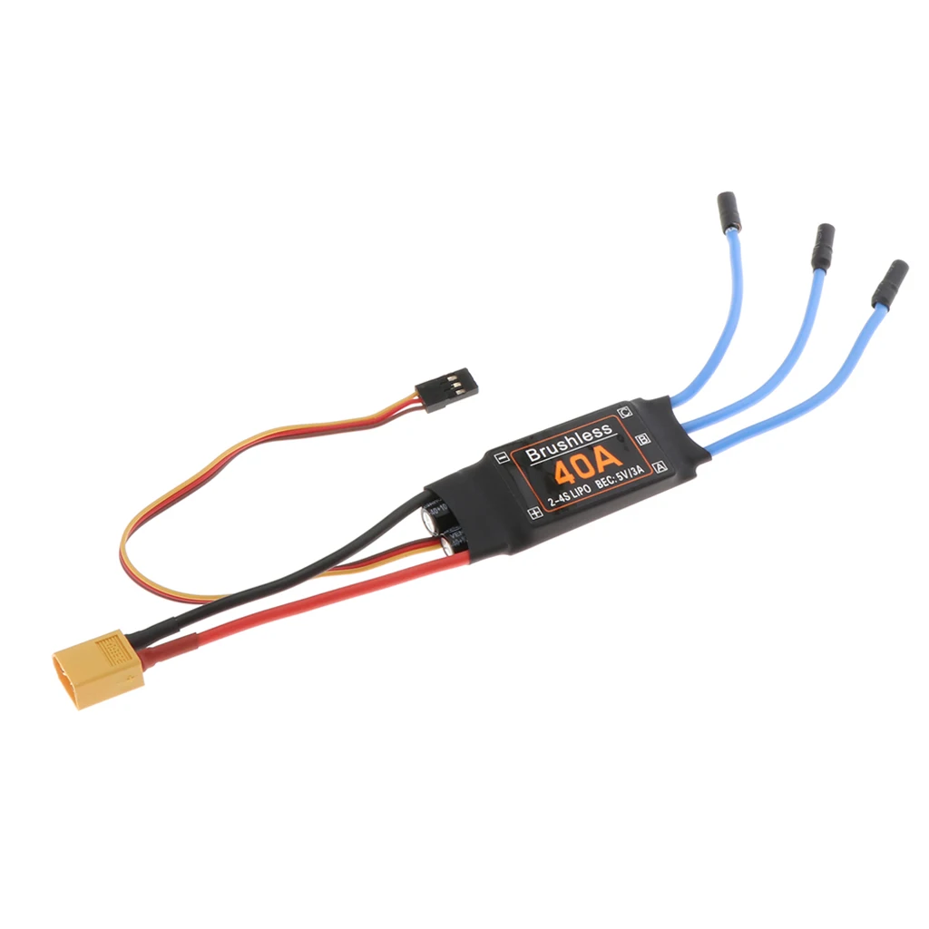 40A бесщеточный мотор ESC XT60 прочный RC Самолеты игрушки аксессуары | Игрушки и хобби