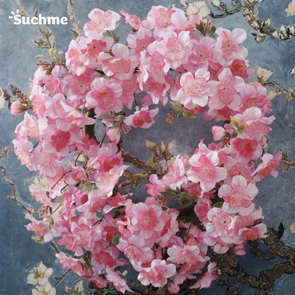 

2M Garden Decorating Dried Cherry Flower String Colorful Christmas Silk Material Handmade Single Sitting Room Supplies Adornment