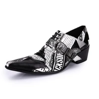 big size eu38 46 rock personality leather dress shoes men new man shoes 6 5cm heels business shoes men zapatos de hombre