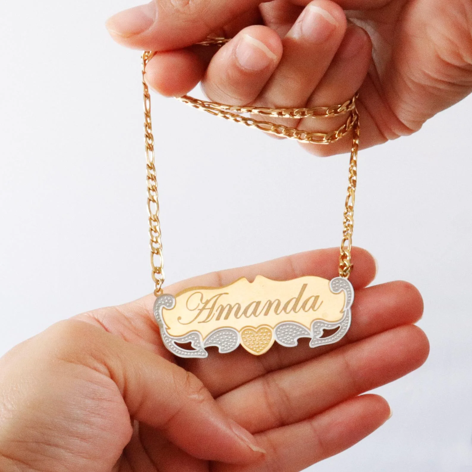 

VishowCo Stainless Steel Choker Custom Name Necklace For Women Personalized Customized Nameplate Girlfriend Birthday Gift