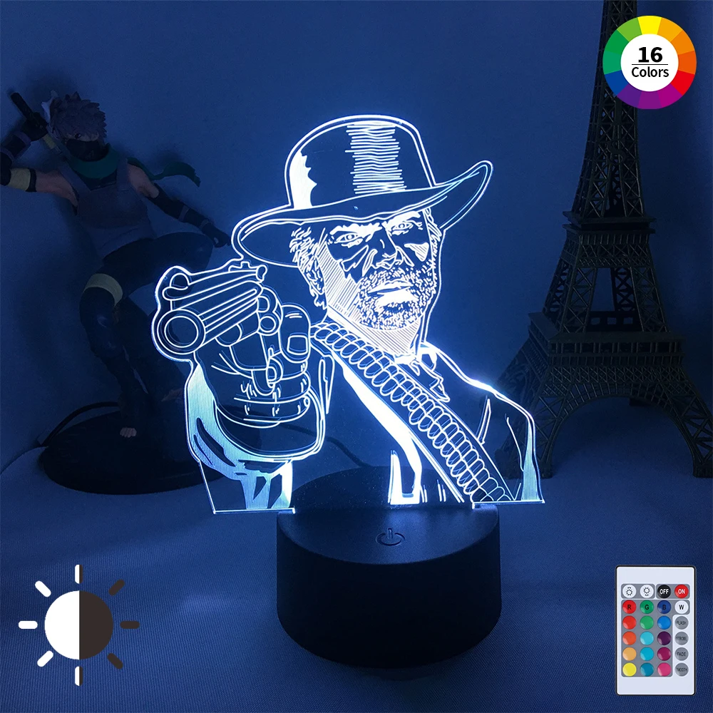 

Акриловый 3d игровой светильник RRed DDead rвыкуп ночной Светильник s лампа фигурка светильник для спальни игровой светильник домашний Декор лам...