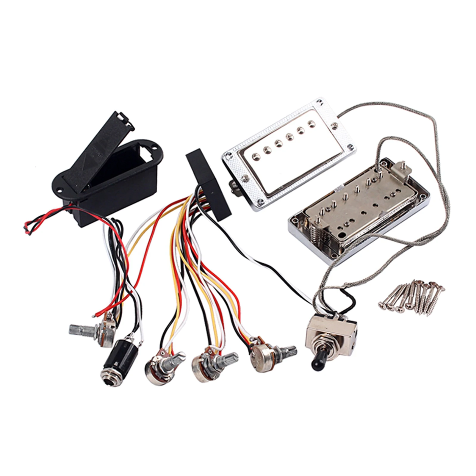 

1 Set Guitar Active Pickup Humbucker,Electronic Circuit Battery Box & Accessories for Guitars