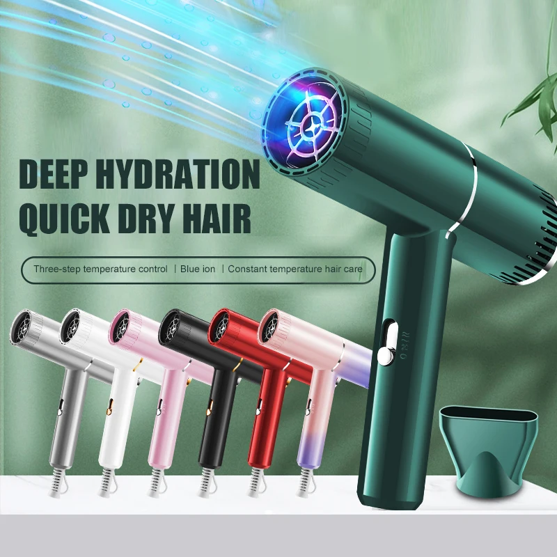 

Hair Dryer Household Heating and Cooling Air Hair Dryer home Appliances High Power Blue Light Anion anti-static Modeling tools