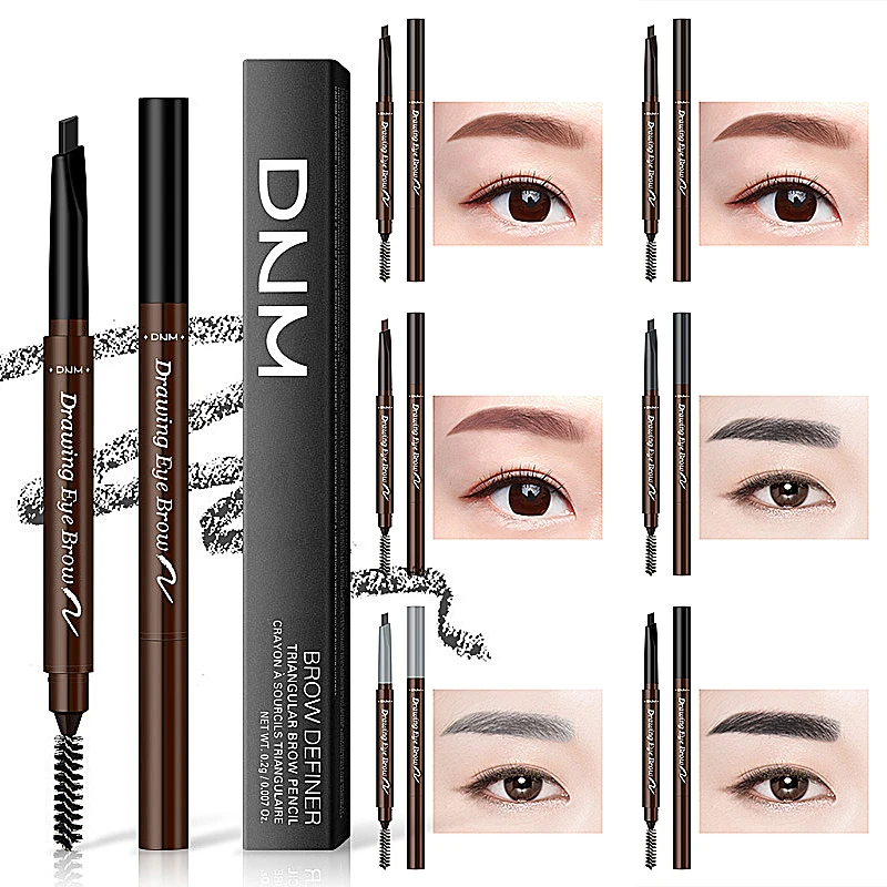 Женский автоматический карандаш для бровей с двойной головкой 1 шт. стойкий