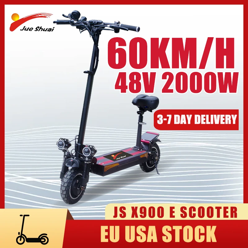 

48V 2000W Dual Motor Electric Scooter with 26AH E Scooter Lithium Battery 60KM/H Max Speed 80KM Long Range trotinette électrique