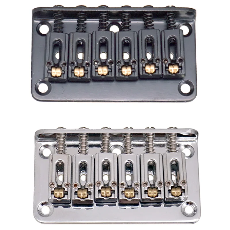 

Hardtail Guitar Bridge Body Through for 6 String Electric Parts