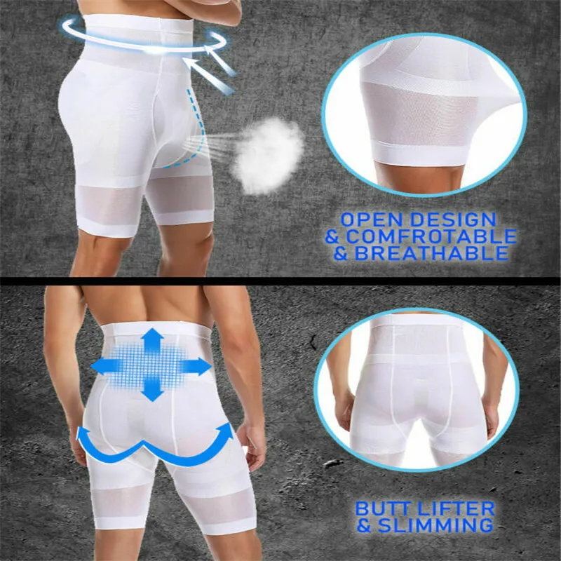 

Men's Body Shaper Tummy Control Slimming Shapewear Shorts High Waist Abdomen