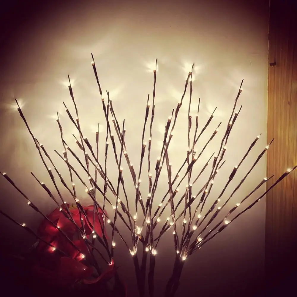

LED Willow Branch Lamp Floral Lights 20 Bulbs Home Christmas Party Garden Decor Christmas Birthday Gift for Home Decoration