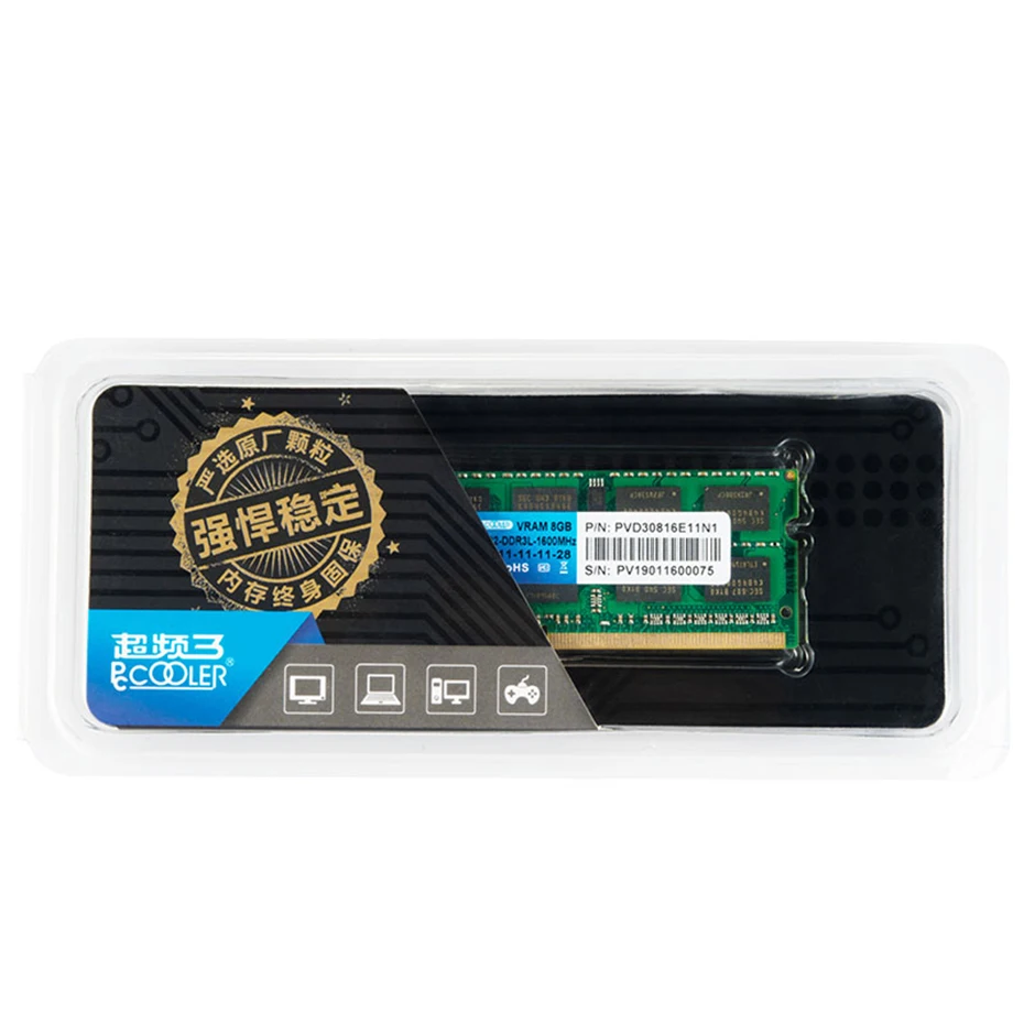 Pccooler DDR3 DDR3L 4 ГБ 8 памяти ноутбука ноутбук ОЗУ 1600 МГц 1 35 в PC3L 12800S Новая память |