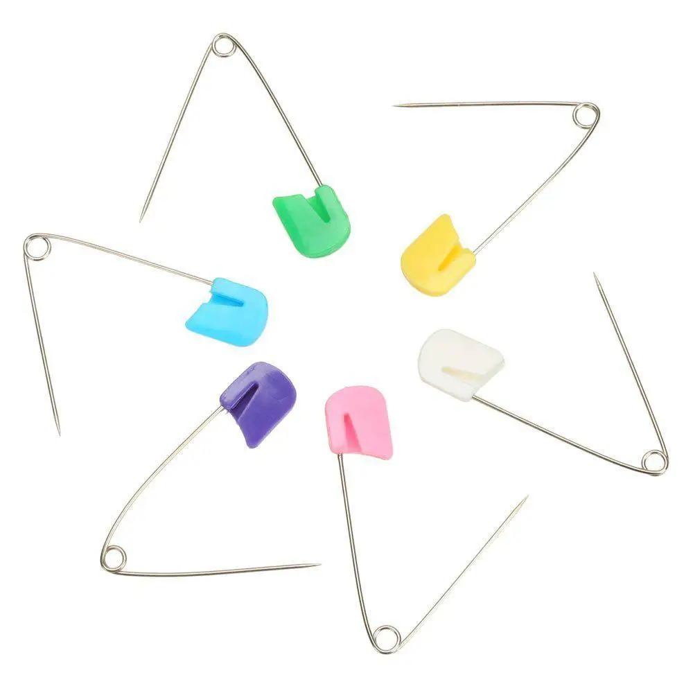 Kuulee 100 шт. детские пластиковые пеленки для младенцев подгузники булавки