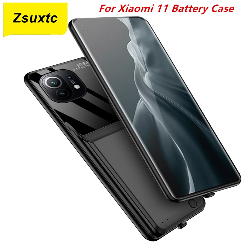 

Чехол для аккумулятора Xiaomi Mi 11, 10000 мАч, чехол для зарядного устройства, чехол для смартфона, внешний аккумулятор для Xiaomi Mi 11, чехол для аккуму...