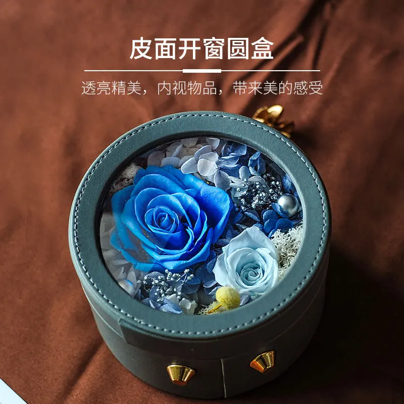 

Valentines Day Artificial Flowers Small Gift Box Fake Flowers Rose Artificial Plants Sztuczne Kwiaty Wedding Decoration EB50JH