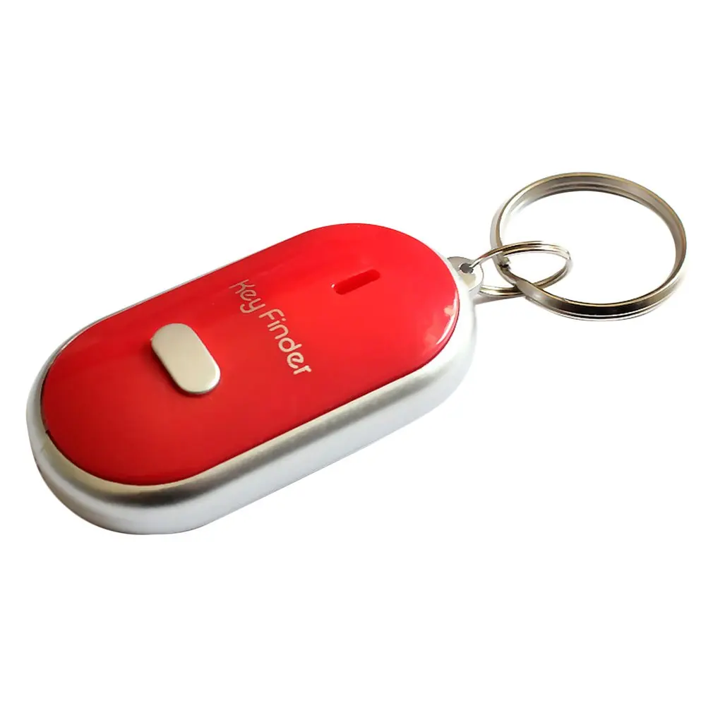 

LED Torch Portable Car Key Finder Anti-Lost Key Finder Smart Find Locator Keychain Whistle Beep Sound Control