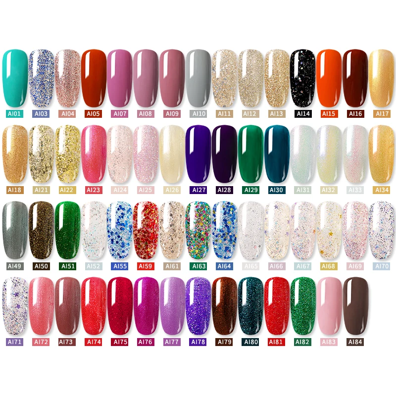 УФ гель для ногтей NEE JOLIE набор блестящих розовых лаков полуперманентные блестки