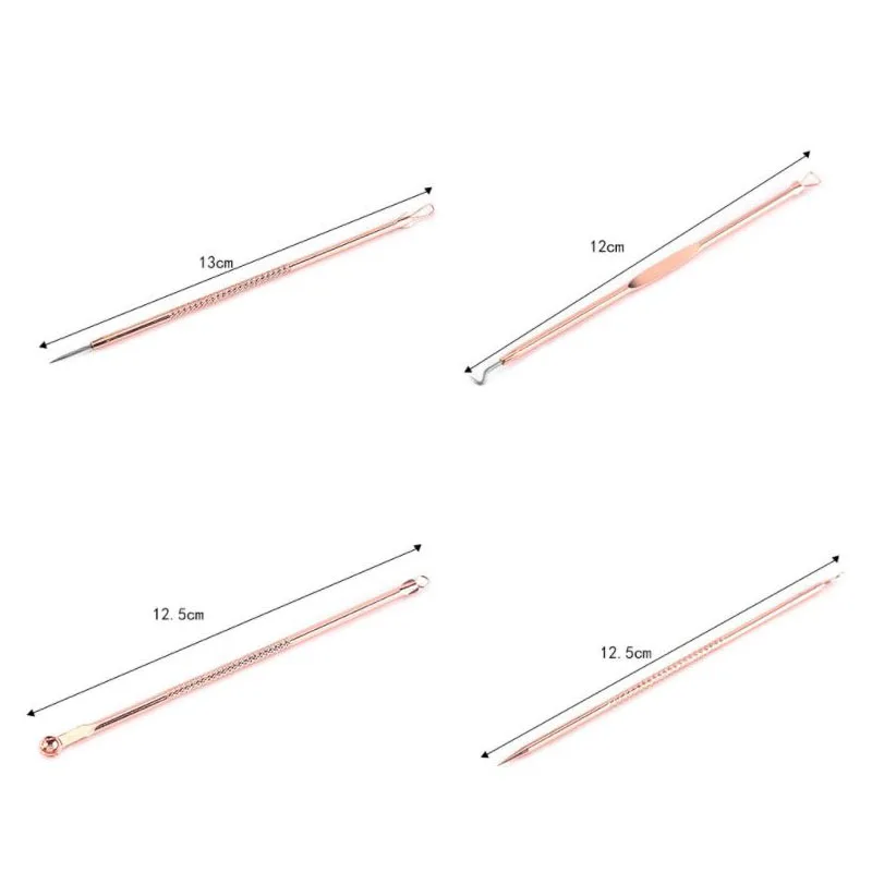 4 шт./компл. иглы для удаления черных точек и прыщей|Наборы инструментов макияжа| |