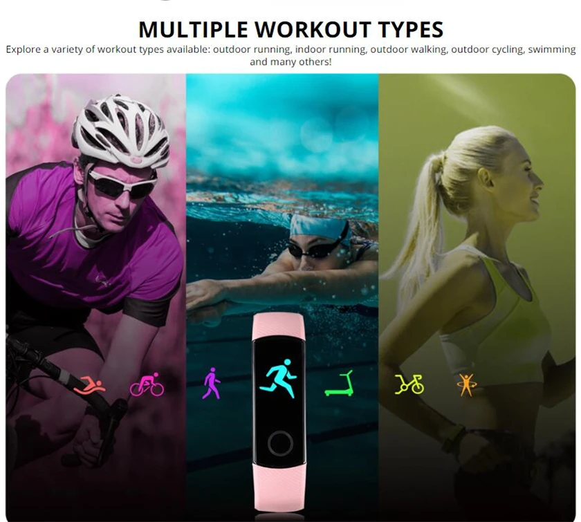 Huawei honor band 5 напульсники AMOLED экран honor умные часы кровяной кислород сердце яж фитнес сон Плавание Спорт трекер