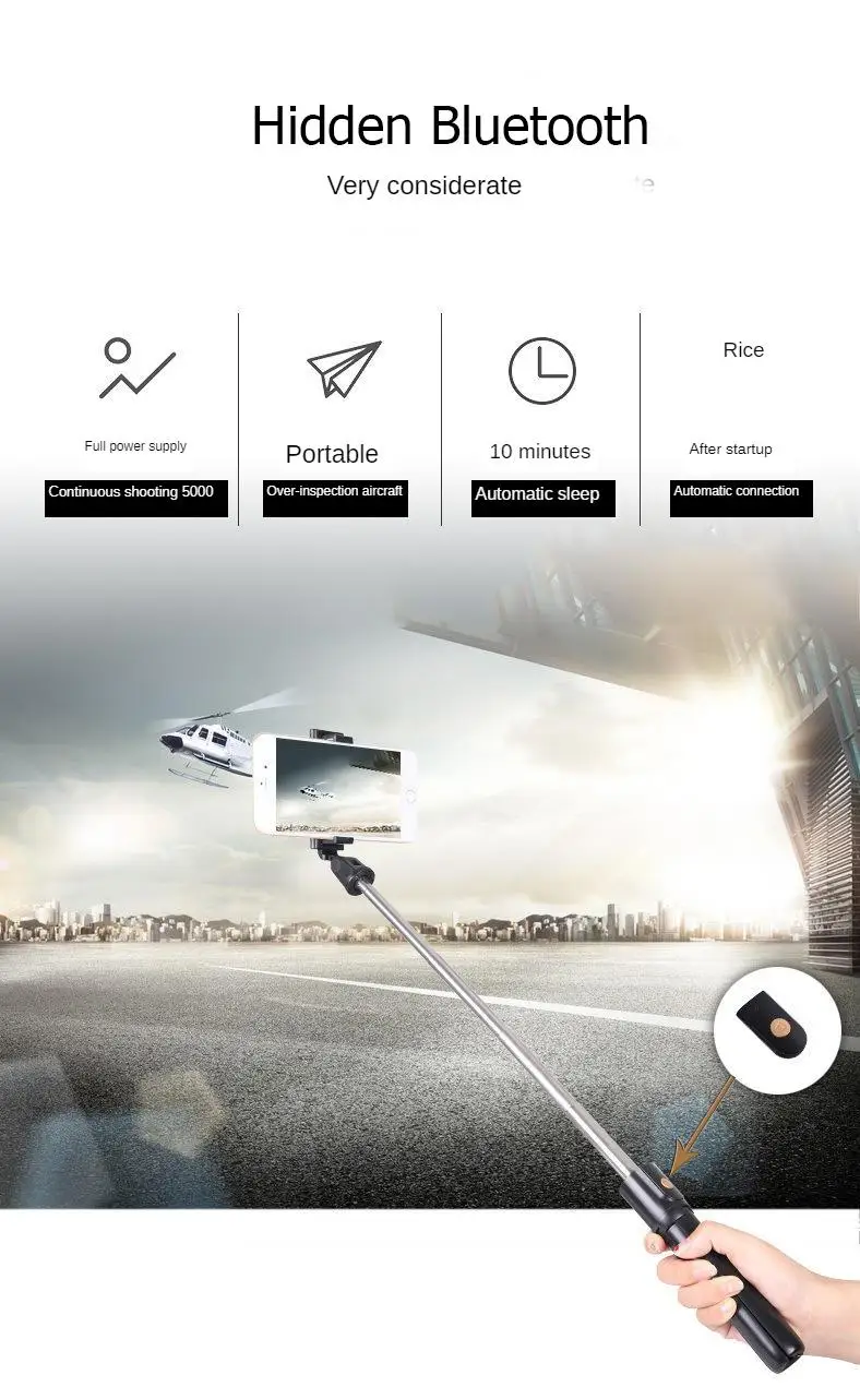 

Bluetooth Selfie Stick Remote Control Tripod Handphone Live Photo Holder Tripod Camera Self-Timer Artifact