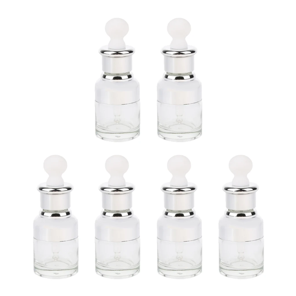 6 шт Стекло Пипетки Капельницы пустые перезаправляемые бутылки флаконы для