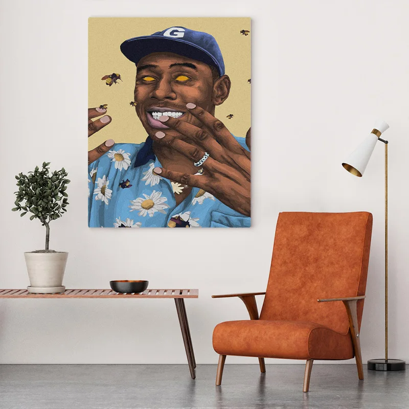 Tyler The Creator rapper хип-хоп поп современный дом Дети Гостиная Спальня Декор печать плакат Картина Настенная живопись холст