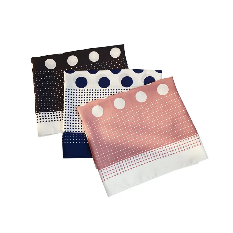 

Fashion Hijab Scarf For Women Print Silk Satin Hair Scarfs Kerchief 90*90cm Square Neckerchief Headband Scarves For Ladies 2021