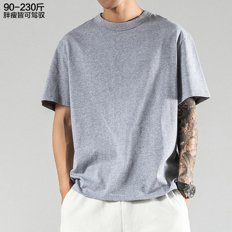 FMZXG футболка для мужчин размера плюс модная рубашка с коротким рукавом летняя