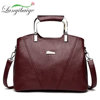 luxury soft leather handbag women bag designer metal handle female crossbody bag shoulder messenger bags for women tote bags