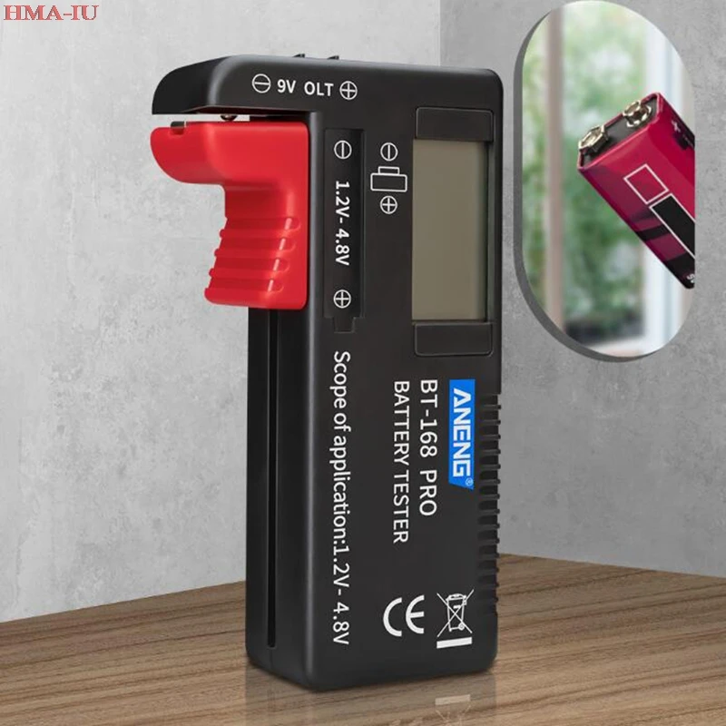 

Digital Battery Capacity Volt Tester Check Battery Voltage Current Meter Tester