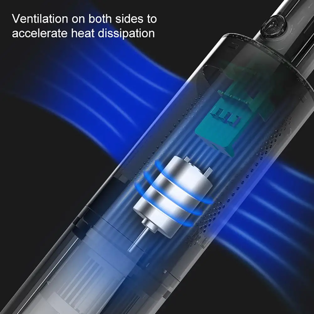 6000PA Ручной беспроводной автомобильный пылесос перезаряжаемый 7 4 в 120 Вт USB