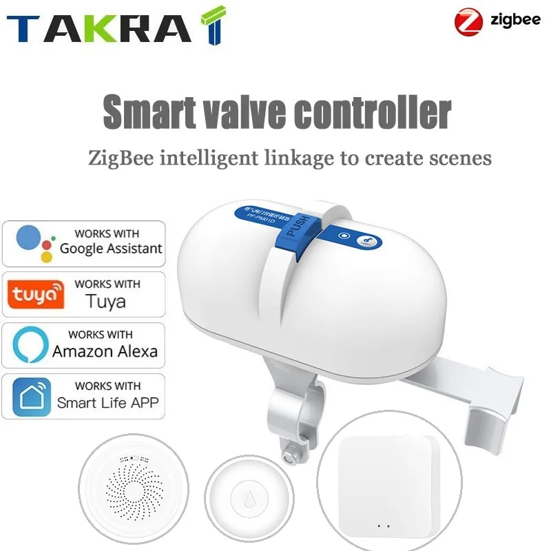 

Tuya ZigBee Smart Water/Gas Valve Automation Control Smart Home Scene Linkage Set Work With Alexa Google Assistant Smart Life