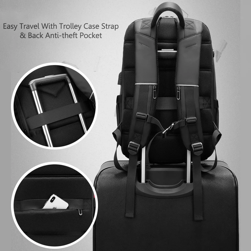 Рюкзак мужской для ноутбука 15 6 дюйма водонепроницаемый повседневный | Багаж и