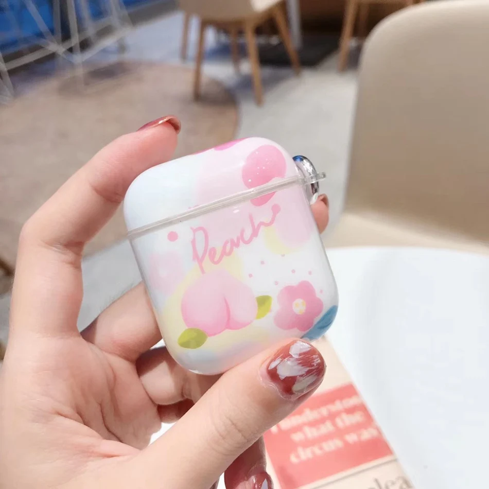 Беспроводной чехол для наушников для Airpods, чехол, Роскошный милый цветок, чехол для наушников для Apple Air Pods 2, чехол, защита, аксессуары для кожи - Цвет: 812