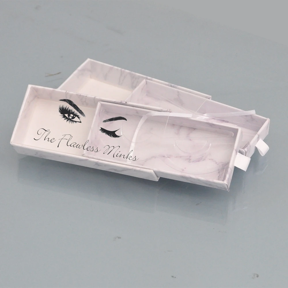 

Sample Of Eyelash Packaging Box Lash Boxes Custom With Logo Faux Cils Mink Lashes Package Storage Drawer Case Business Vendors