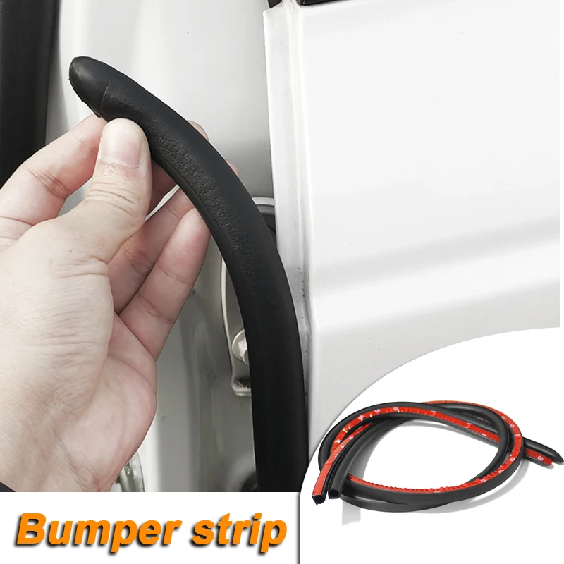 

2pcs Car Door Rubber Sealing Strip Protector Sticker B-Pillar Decorate Noise Insulation Adhesives Weatherstrip Auto Accessories