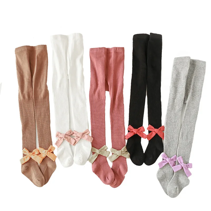 Новые детские колготки белые носки Корейская версия хлопковой ткани с