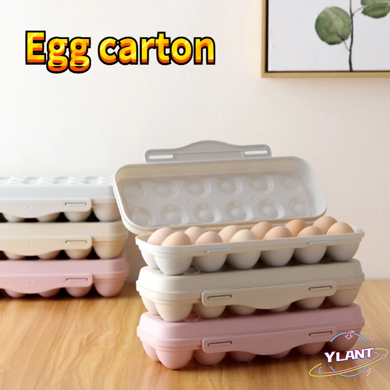 

SWT 12/18 Pack Egg Holders for Refrigerator Plastic Egg Containers with Lid Fridge Egg Tray Egg Storage Box
