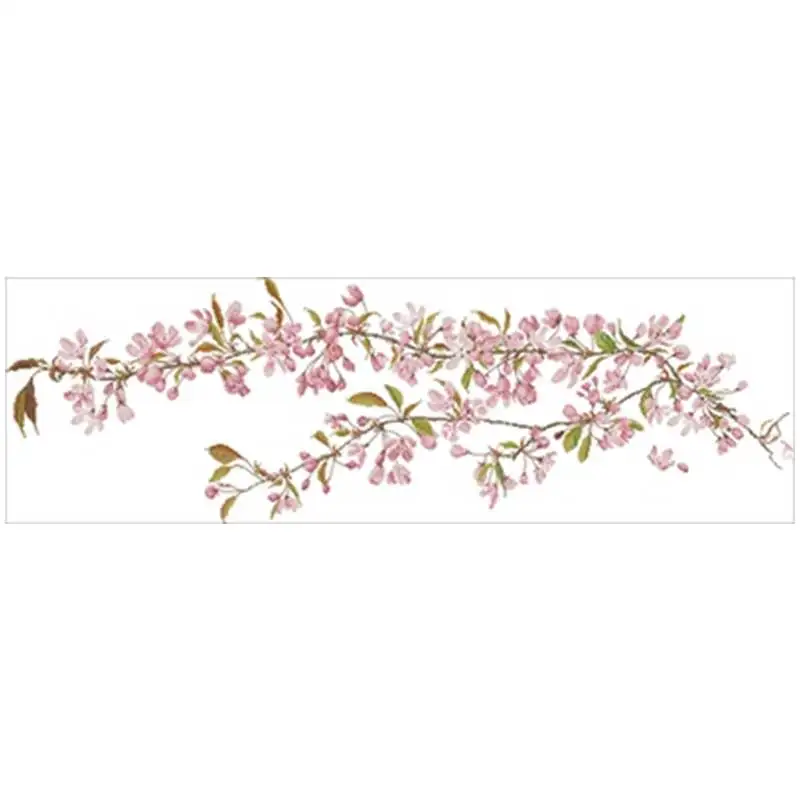 

Japanese cherry blossoms Counted Cross Stitch 11CT 14CT 18CT 28CT DIY Cross Stitch Kits Embroidery Needlework Sets home decor