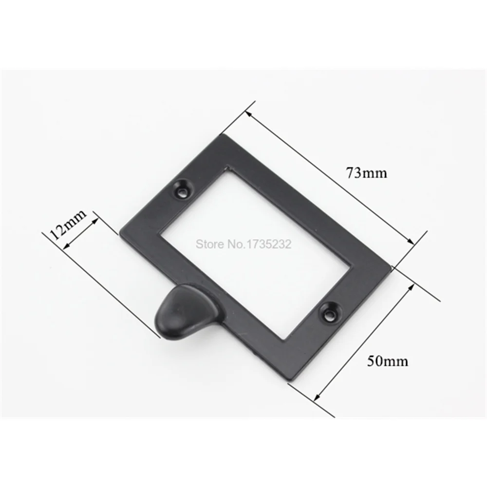 50 шт. декоративная Черная ручка для выдвижного ящика | Дом и сад