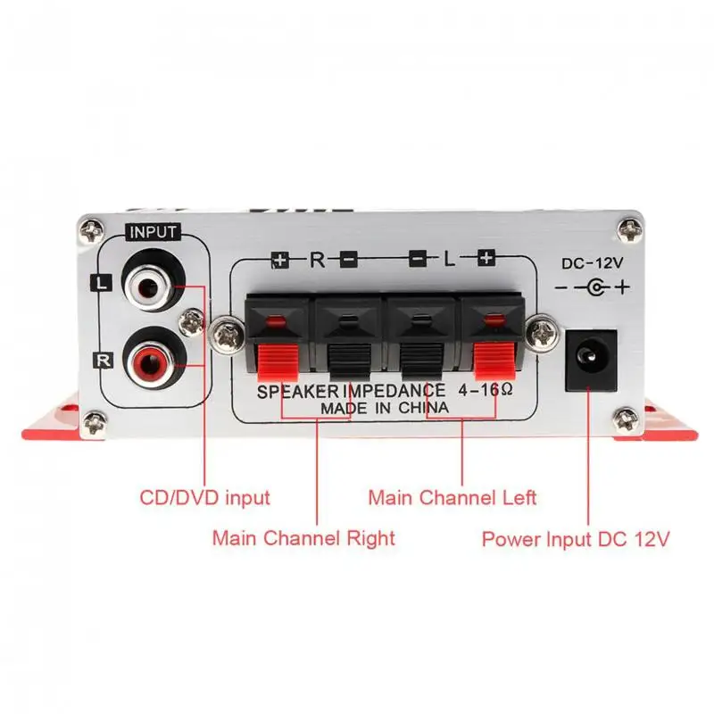 12V 2CH мини Hi-Fi обоих концах для подключения внешних устройств к автомобильной