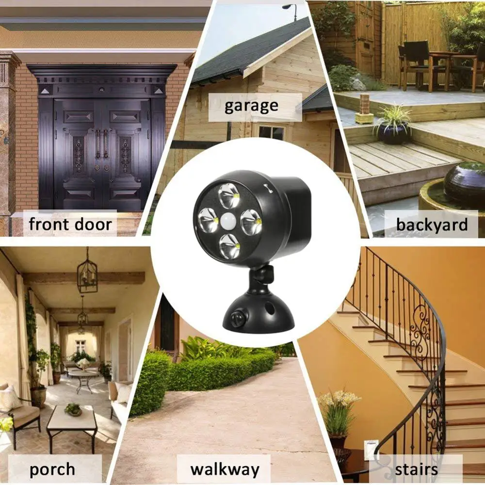 NICLUX LED Outdoor Wall Lamp Garden Lighting Wireless Street Lights Motion Sensor Light For Corridor new | Лампы и освещение