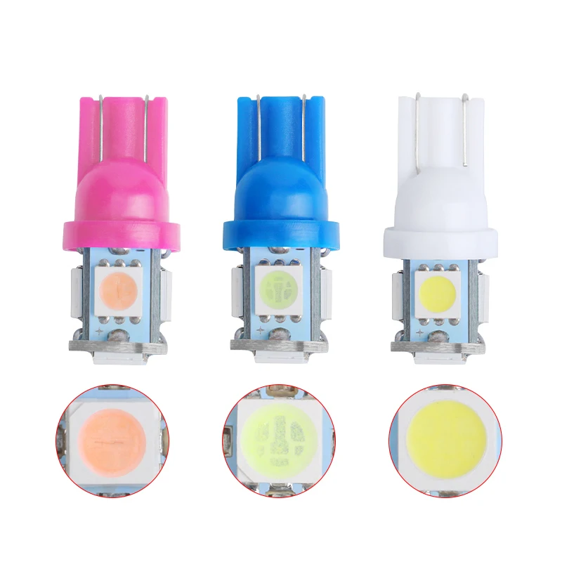 10 шт. автомобисветодиодный светодиодные лампы для чтения T10 W5W 5050 5SMD 168 194 192 DC 12 В |