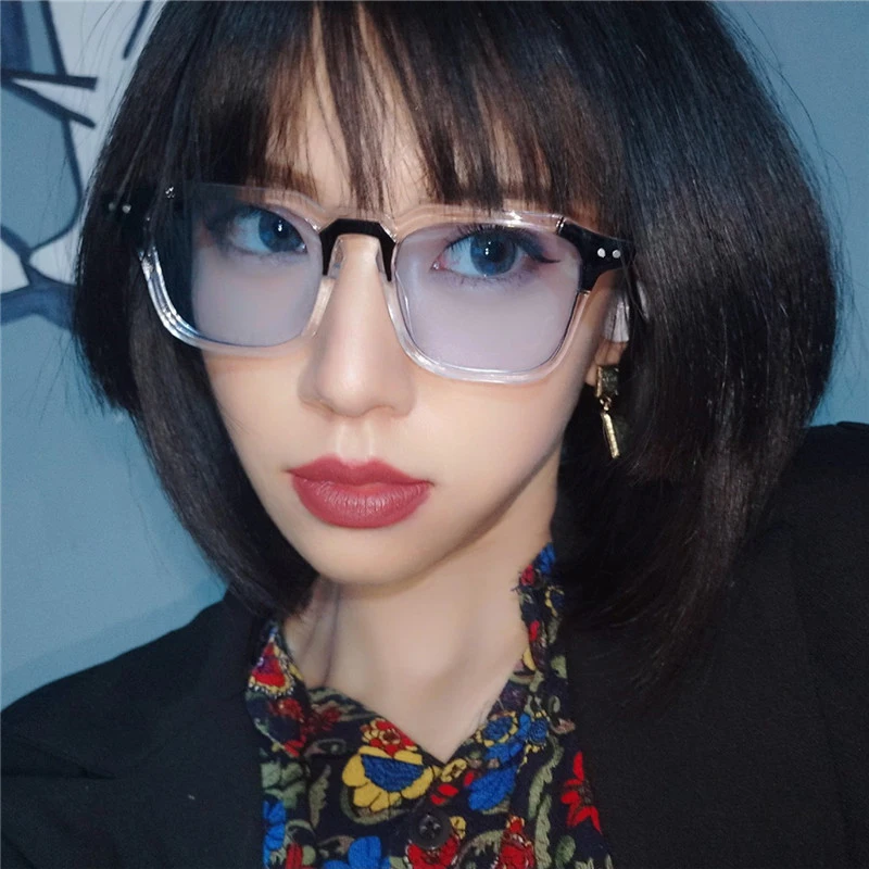 

6 Colors Fashion New European American Cat Eye Glasses Sunglasses Ladies Retro Sunglasses Transparent Box Colorful Glasses