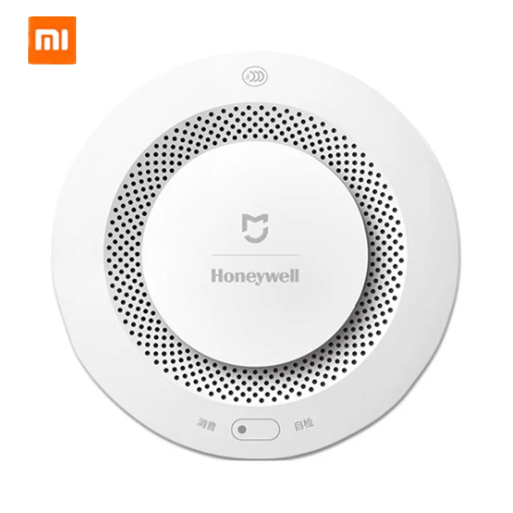 

Xiaomi Mijia Honeywell Fire Alarm Smoke Detector Sensor Audible Visual Alarm Notication Work With Mi Home APP By Phone