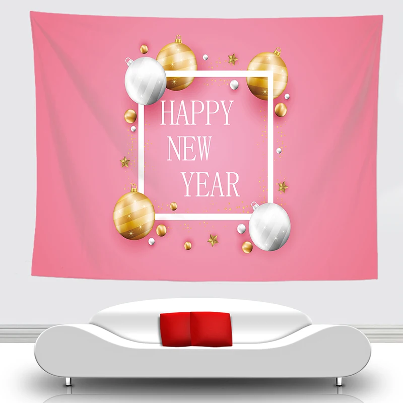 Золотой шар новогодний Настенный Ковер одеяло Прямая поставка праздничный Декор