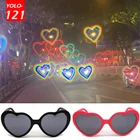 Очки с дифракционными эффектами в форме сердца для мужчин и женщин